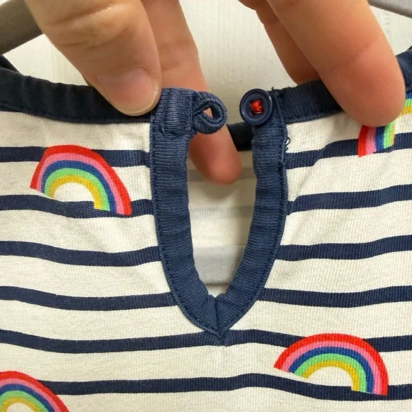 Mini Boden Striped Rainbow Dress - Picture 9 of 11